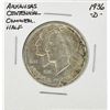Image 1 : 1936-D Arkansas Centennial Commemorative Half Dollar Coin