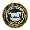 Image 2 : .999 Silver Palms A Maloof Casino Resort $10 Casino Gaming Token Limited Edition