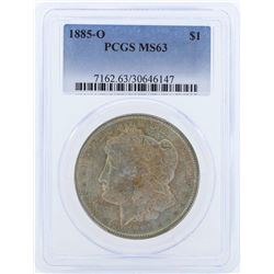 1885-O $1 Morgan Silver Dollar Coin PCGS MS63