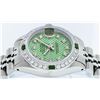 Image 9 : Rolex Stainless Steel 0.70ctw Emerald and Diamond Datejust Ladies Wristwatch