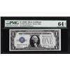 Image 1 : 1928B $1 Silver Certificate Note PMG Choice Uncirculated 64EPQ