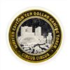 Image 2 : .999 Silver Circus Circus $10 Casino Gaming Token Limited Edition