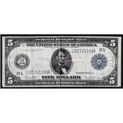 1914 $5 Federal Reserve Note