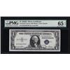Image 1 : 1935D $1 Silver Certificate Note Narrow PMG Gem Uncirculated 65EPQ