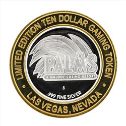 .999 Silver Palms A Maloof Casino Resort $10 Casino Gaming Token Limited Edition