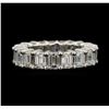 Image 1 : 14KT White Gold 7.65ctw Diamond Eternity Band