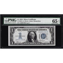 1934 $1 Silver Certificate Note PMG Choice Uncirculated 65EPQ