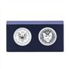 Image 2 : Set of (2) 2013 $1 American Silver Eagle West Point Silver Set