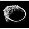 Image 3 : 14KT White Gold 3.89ctw Diamond Ring