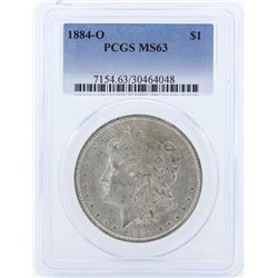 1884-O $1 Morgan Silver Dollar Coin PCGS MS63