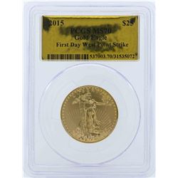2015 $25 American Eagle Gold Coin PCGS MS70