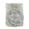 Image 1 : Roll of (20) 1963 Brilliant Uncirculated Franklin Half Dollar Coins