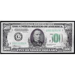 1934 $500 Federal Reserve Note Chicago