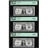 Image 1 : (3) Sequential 1935H $1 Silver Certificate Notes PCGS Choice New 63PPQ