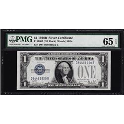 1928B $1 Silver Certificate Note PMG Gem Uncirculated 65EPQ