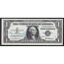 1957 $1 Silver Certificate Note with Treasurer Courtesy Signature