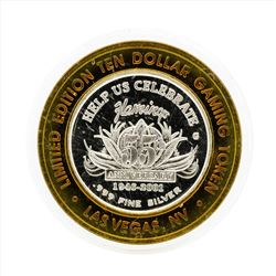.999 Silver Flamingo Las Vegas $10 Casino Gaming Token Limited Edition