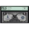Image 1 : 1899 $1 Black Eagle Silver Certificate Note PCGS Choice About New 58