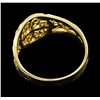 Image 3 : 14KT Yellow Gold Baby's Filigree Ring