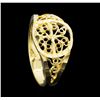 Image 4 : 14KT Yellow Gold Baby's Filigree Ring