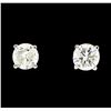 Image 1 : 14KT White Gold 1.15ctw Diamond Earrings