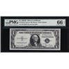 Image 1 : 1935D $1 Silver Certificate Note Narrow PMG Gem Uncirculated 66EPQ