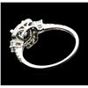 Image 3 : 18KT White Gold 1.63ctw Diamond Ring