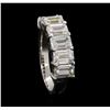 Image 4 : 14KT White Gold 2.95ctw Diamond Ring