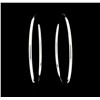 Image 1 : 14KT White Gold Hoop Earrings