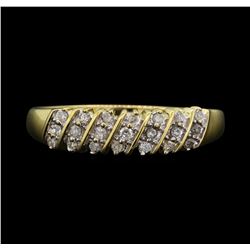 14KT Yellow Gold Gents 0.30ctw Single Cut Diamond Ring