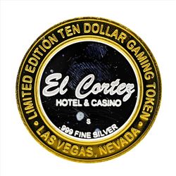 .999 Silver El Cortez Hotel and Casino $10 Casino Gaming Token Limited Edition