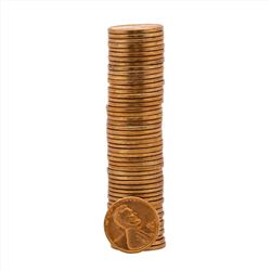 (50) 1949-D Brilliant Uncirculated Lincoln Wheat Penny Roll