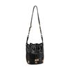 Image 1 : Chanel Black Leather Bucket Bag with Gold Hardware