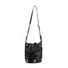 Image 2 : Chanel Black Leather Bucket Bag with Gold Hardware