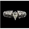 Image 1 : 14KT White Gold 0.52ctw Diamond Ring