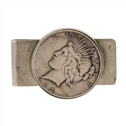 1923 $1 Peace Silver Dollar Money Clip