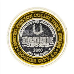 .999 Silver Horseshoe Casino and Hotel Bossier City $10 Casino Gaming Token Limi