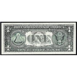 1999 $1 Federal Reserve Note Full Offset ERROR