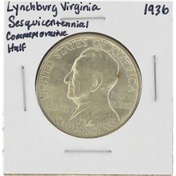 1936 Lynchburg Virginia Sesquicentennial Commemorative Half Dollar Coin