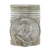 Image 1 : Roll of (20) 1959 Brilliant Uncirculated Franklin Half Dollar Coins