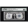 Image 1 : 1934 $1 Silver Certificate Note PMG Choice Uncirculated 64EPQ