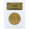 Image 1 : 1908 No Motto $20 St. Gaudens Double Eagle Gold Coin PCGS MS63