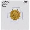Image 1 : 1855 $2 1/2 Liberty Head Quarter Eagle Gold Coin
