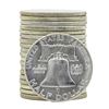 Image 2 : Roll of (20) 1963 Brilliant Uncirculated Franklin Half Dollar Coins
