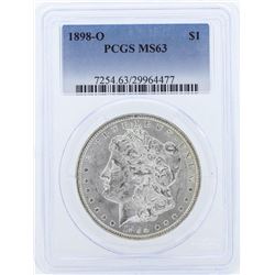 1898-O $1 Morgan Silver Dollar Coin PCGS MS63