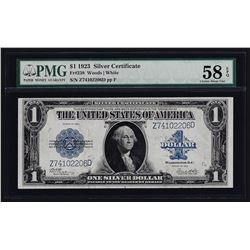 1923 $1 Silver Certificate Note PMG Choice AU 58EPQ