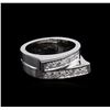 Image 1 : 14KT White Gold 0.53ctw Diamond Ring