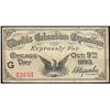 Image 1 : 1893 World's Columbian Exposition Chicago Day Ticket