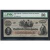Image 1 : 1862-63 $100 The Confederate States of America Note T-41 PMG AU50