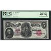 Image 1 : 1907 $5 Legal Tender Woodchopper Note PCGS Extremely Fine 45PPQ